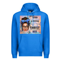 True Royal never underestimate a woman who does all things th Premium Hoodie - texasbilliewilder