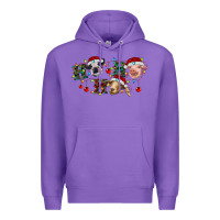 Purple hohoho farm animals Premium Hoodie - RanaPortraitStore