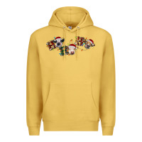 Antique Gold hohoho christmas cows Premium Hoodie - RanaPortraitStore