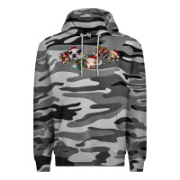 Slate Camo hohoho christmas cows Premium Hoodie - RanaPortraitStore