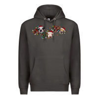 Smoke hohoho christmas cows Premium Hoodie - RanaPortraitStore