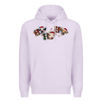 Lilac hohoho christmas cows Premium Hoodie - RanaPortraitStore