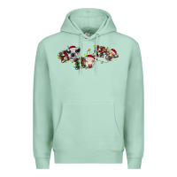 Seafoam hohoho christmas cows Premium Hoodie - RanaPortraitStore
