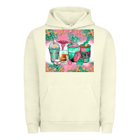 Pigment Pistachio certified nursing assistant coffee cups Urban Hoodie - Zillion Design Studio