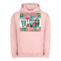 Pigment Salmon certified nursing assistant coffee cups Urban Hoodie - Zillion Design Studio