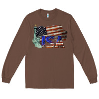 Chestnut usa  statue of liberty Long Sleeve Tee - BarkalooDesign