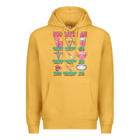 Mustard god says i am Premium Hoodie - texasbilliewilder