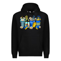 Black down syndrome coffee cups Premium Hoodie - Zillion Design Studio