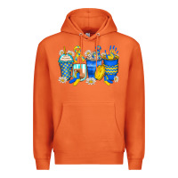 Carrot down syndrome coffee cups Premium Hoodie - Zillion Design Studio