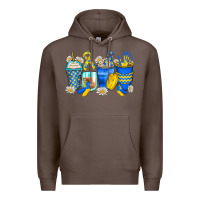 Coffee down syndrome coffee cups Premium Hoodie - Zillion Design Studio