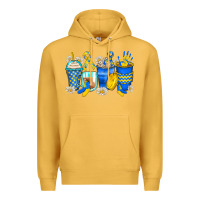 Mustard down syndrome coffee cups Premium Hoodie - Zillion Design Studio
