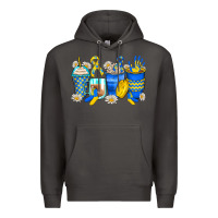 Smoke down syndrome coffee cups Premium Hoodie - Zillion Design Studio