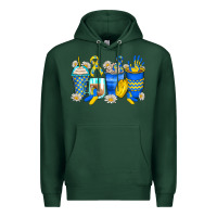Sports Green down syndrome coffee cups Premium Hoodie - Zillion Design Studio