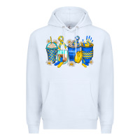 White down syndrome coffee cups Premium Hoodie - Zillion Design Studio