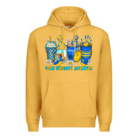 Mustard down syndrome coffee cups Premium Hoodie - Zillion Design Studio