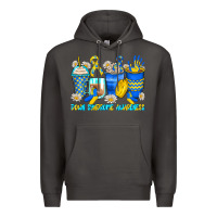 Smoke down syndrome coffee cups Premium Hoodie - Zillion Design Studio