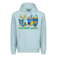 Blue Mist down syndrome coffee cups Premium Hoodie - Zillion Design Studio
