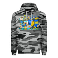 Slate Camo down syndrome coffee cups Premium Hoodie - Zillion Design Studio