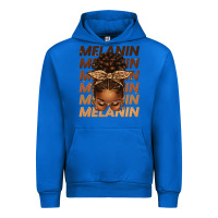 Cobalt melanin afro messy bun Urban Hoodie - texasbilliewilder