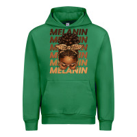 Emerald melanin afro messy bun Urban Hoodie - texasbilliewilder