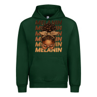 Forest Green melanin afro messy bun Urban Hoodie - texasbilliewilder