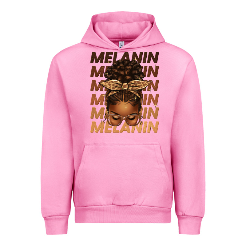 Melanin Afro Messy Bun Urban Hoodie by texasbilliewilder | Teevron