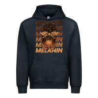 Navy melanin afro messy bun Urban Hoodie - texasbilliewilder
