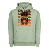 Pigment Oil Green melanin afro messy bun Urban Hoodie - texasbilliewilder
