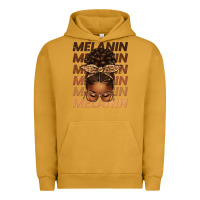 Pigment Peanut Butter melanin afro messy bun Urban Hoodie - texasbilliewilder