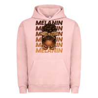 Pigment Salmon melanin afro messy bun Urban Hoodie - texasbilliewilder