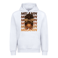 White melanin afro messy bun Urban Hoodie - texasbilliewilder