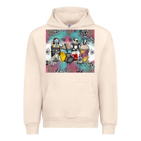 Sandshell cartoon characters coffee cups Urban Hoodie - Zillion Design Studio