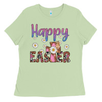 Matcha happy easter cross Ladies Tee - Artiststas