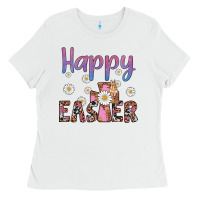 Happy Easter Cross Ladies Tee | Teevron