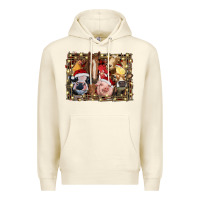 Sandshell christmas farm animals Premium Hoodie - RanaPortraitStore