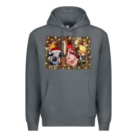 Rock christmas farm animals Premium Hoodie - RanaPortraitStore