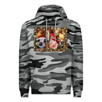 Slate Camo christmas farm animals Premium Hoodie - RanaPortraitStore