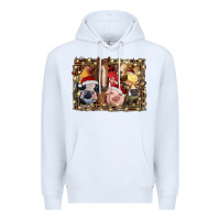 White christmas farm animals Premium Hoodie - RanaPortraitStore