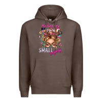 Coffee minding my own small business blonde messy bun Premium Hoodie - texasbilliewilder