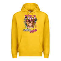 Lemon minding my own small business blonde messy bun Premium Hoodie - texasbilliewilder