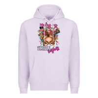 Lilac minding my own small business blonde messy bun Premium Hoodie - texasbilliewilder