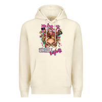 Sandshell minding my own small business blonde messy bun Premium Hoodie - texasbilliewilder