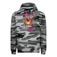 Slate Camo minding my own small business blonde messy bun Premium Hoodie - texasbilliewilder