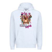 White minding my own small business blonde messy bun Premium Hoodie - texasbilliewilder