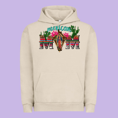 Mexican Mom With Cactus Urban Hoodie Designed By Texasbilliewilder