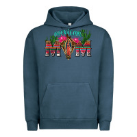 Pigment Midnight Navy mexican mom with cactus Urban Hoodie - texasbilliewilder