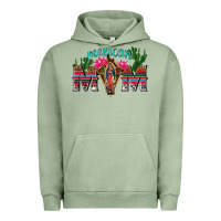 Pigment Oil Green mexican mom with cactus Urban Hoodie - texasbilliewilder