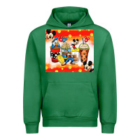 Emerald cartoon characters coffee cups Urban Hoodie - Zillion Design Studio