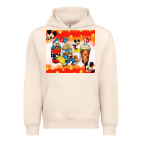 Sandshell cartoon characters coffee cups Urban Hoodie - Zillion Design Studio