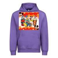 Tulip cartoon characters coffee cups Urban Hoodie - Zillion Design Studio